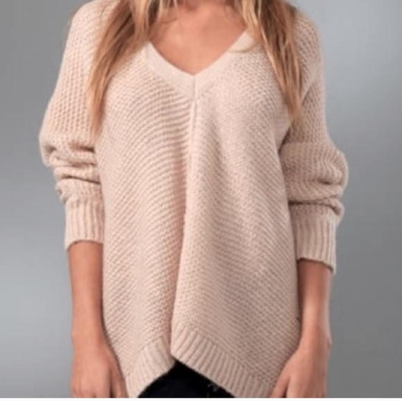 Free People Sweaters - Free People Chunky V Neck Sweater Size S